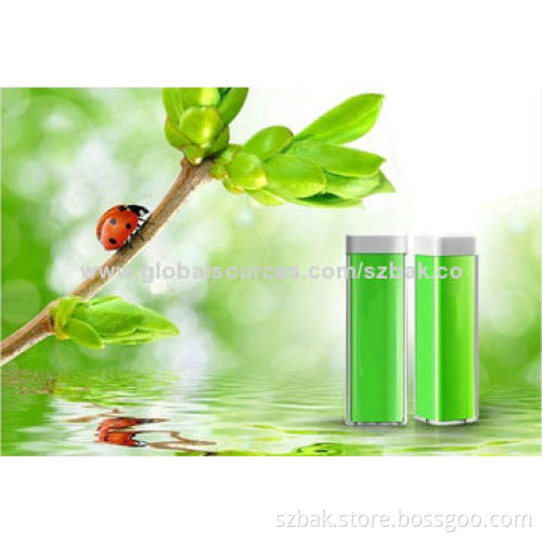 Power Banks with 2,200mAh Capacity, Measures 92*25*25mm, Lithium-ion Battery Cell, Good Quality